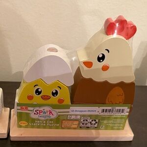 NWT Spark Imagine Hen & Egg Stacking Puzzle